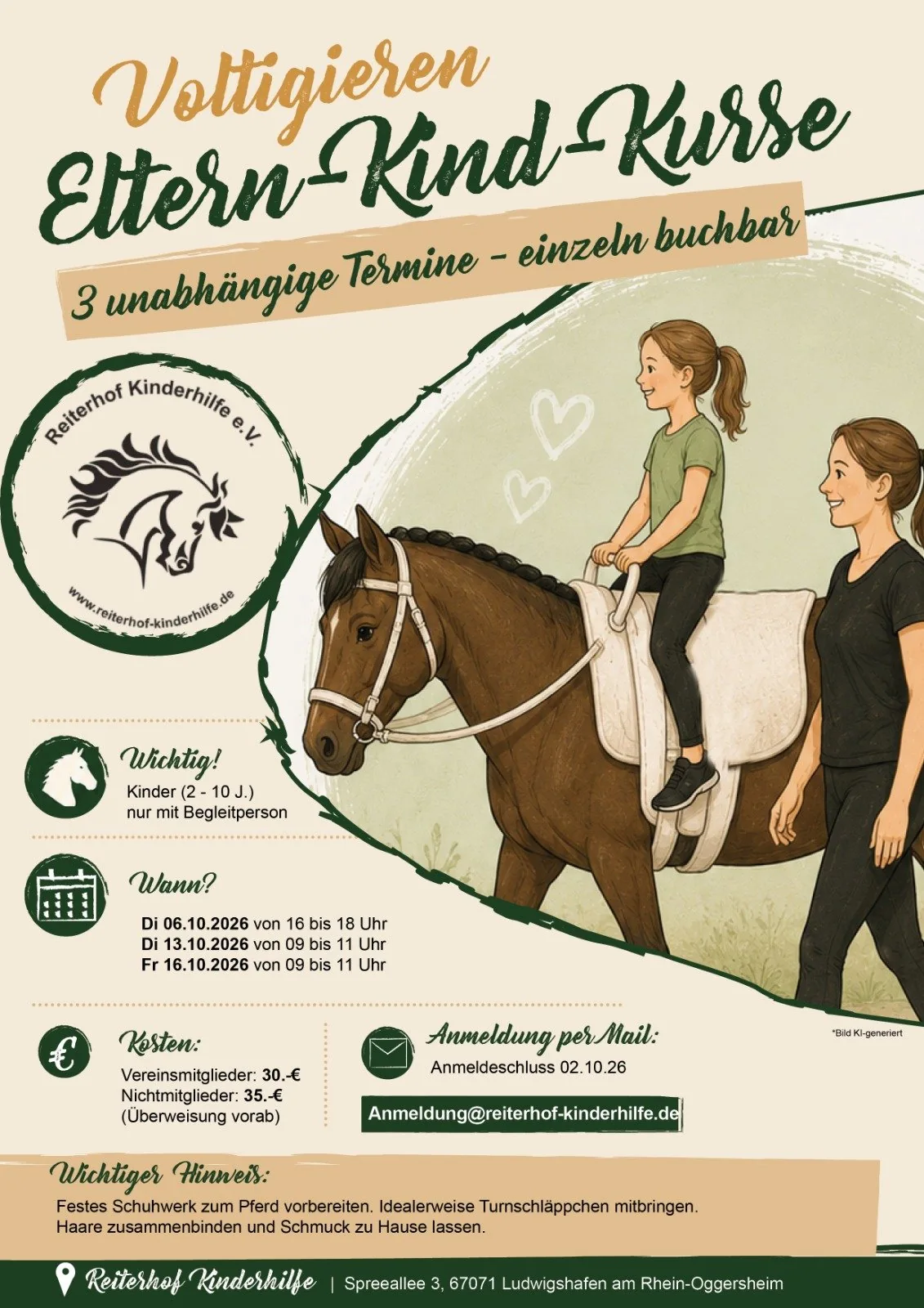 Voltigieren in den Herbstferien